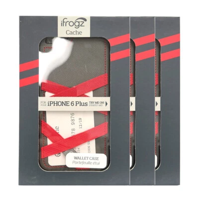 Lot of 3 Cases iFrogz Cache Case for iPhone 6S Plus / 6 Plus - Red Gray - Image 1 of 4