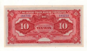 10 YUAN CONCESSIONE ITALIANA IN CINA 15/09/1921 qFDS - Imagen 1 de 2