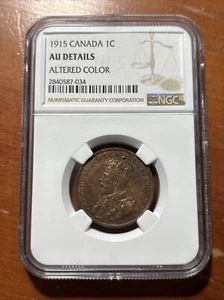 1915 CANADA 1C NGC AU Details. - Picture 1 of 4