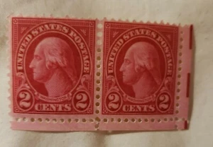 Rare (2) Stamps USA George Washington Red 2 Cent MNH unused  - Picture 1 of 2