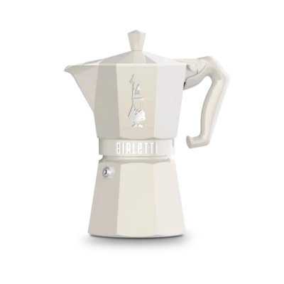 Bialetti Moka Exclusive Express Cream Beige 3 6 Cup Aluminium Coffee Percolator - image 1 of 2