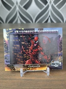 2021 Skybox Marvel Skyscraper Shadowbox CARNAGE SS3 Metal Universe Spider-Man - Picture 1 of 10