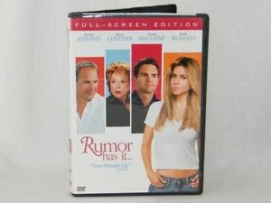 Rumor Has It DVD Full Frame w/ Jennifer Aniston, Kevin Costner, Shirley MacLaine - Picture 1 of 5