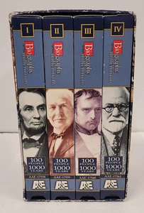 1999 Biography of the Millenium Volumes 1-4 VHS tape cassette set A&E TESTED - Imagen 1 de 11