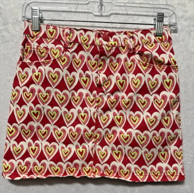 Gymboree PLAY BY HEART TALLA 12 FALDA DÍA DE SAN VALENTÍN DIVERSIÓN NUEVA CON ETIQUETAS NIÑAS CORAZONES ROSA ROJO Foto 1 de 3