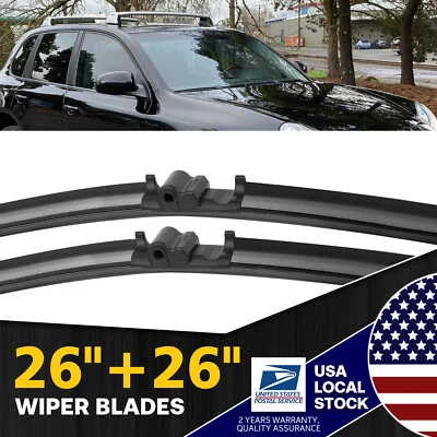 26''/26'' Windshield Wiper Blades-For Porsche Cayenne S 2003-2006 OEM Quality — 第 1/4 张图片