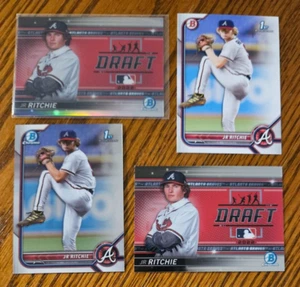 JR Ritchie -2022 Bowman Draft Night Refractor #/250 +Base +Chrome 1st +Paper - Picture 1 of 2