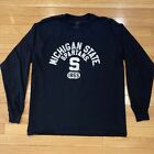 Michigan State Spartans Shirt Adult Large Black Long Sleeve NCAA College T Mens
