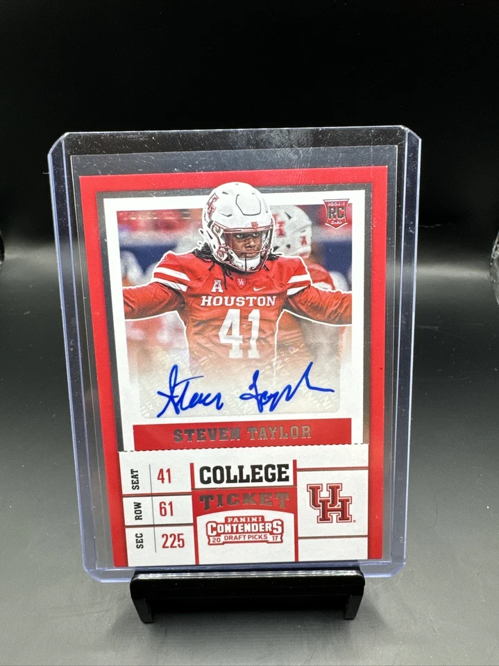 2017 Panini Contenders Draft Picks - College Ticket #249 Steven Taylor (AU, RC) - Image 1 of 2