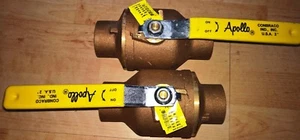 One 2" Apollo Brass SHUT OFF BALL VALVE CII 2 600 WOG non-threaded - Picture 1 of 4