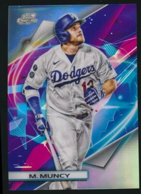 2022 Topps Chrome Cosmic Refractor #146 Max Muncy Los Angeles Dodgers - Image 1 of 2