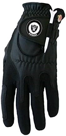 Zero Friction NFL Las Vegas Raiders Black Golf Glove, Left Hand Cover