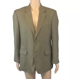 Giacca blazer da uomo George taglia 40 grigio marrone chiaro regolare con due bottoni - Foto 1 di 11