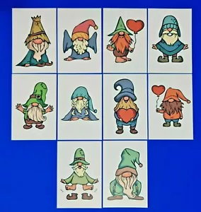 Set of 10 NEW Postcards, Cute Gnomes Characters, Great for Postcrossing - Picture 1 of 4