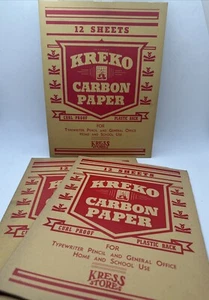 VTG 3 Packs Kreko Carbon Paper For Home And School - Picture 1 of 4