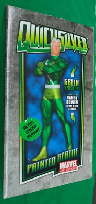 Quicksilver Statue Retro Green Variant 12" Marvel Avengers 2008 Bowen 017/800 - Image 1 of 4