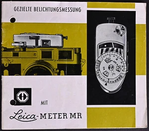 Original Leicameter MR User Manual 1963 Edition - Excellent - Picture 1 of 4