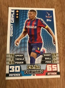Dwight Gayle Crystal Palace FC Match Attax 2014/15 Football Card - Picture 1 of 2