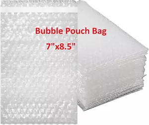 200 Pack 7"x8.5" Bubble Out Pouches Bags Protective Mailers Self Seal Cushion - Picture 1 of 9
