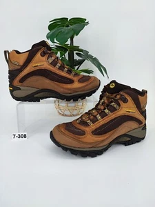Botas de senderismo Merrell impermeables de cuero marrón para mujer talla 7 EE. UU. - Imagen 1 de 8