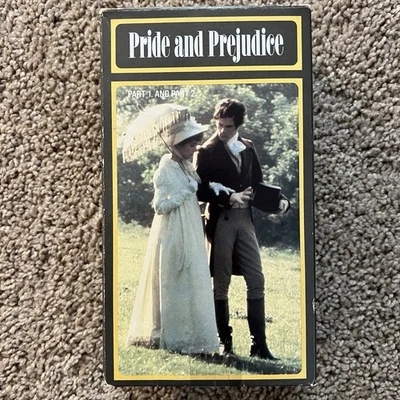 Pride And Prejudice VHS 2 Tape Set BBC 1987 Version CBS Fox Part 1 & 2 - Image 1 of 4