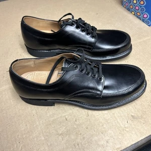 Vintage Herman Survivors schwarze Lederschuhe 8,5 C hergestellt in den USA - Bild 1 von 23