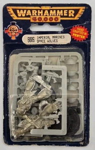 Warhammer 40k Space Wolf Blood Claws Sergeant NiB x2 Models - METAL OOP Vintage* - Picture 1 of 3