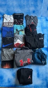 Lot of Youth Nike Jordan and Under Armour Clothes, Mostly Sizes Medium And Small - Picture 1 of 6