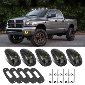 5Pcs White LED Cab Roof Marker Light Kit For 2003-2018 Dodge Ram 1500 2500 3500 - Picture 1 of 12