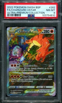 PSA 8 Charizard VSTAR SWSH 262 UPC Promo Alt Art Pokemon Card - Image 1 of 2