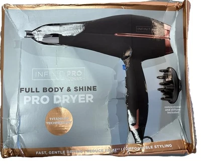 Secadora Conair Infiniti Pro Full Body & Shine Pro con difusor Ceramic Tech negra Foto 1 de 3