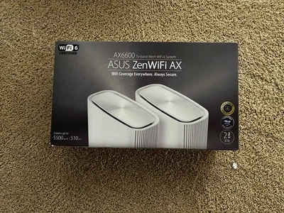 ASUS ZenWiFi XT8 Tri-Band Mesh Wi-Fi 6 System - White (Set of 2) (#278) - Image 1 of 4