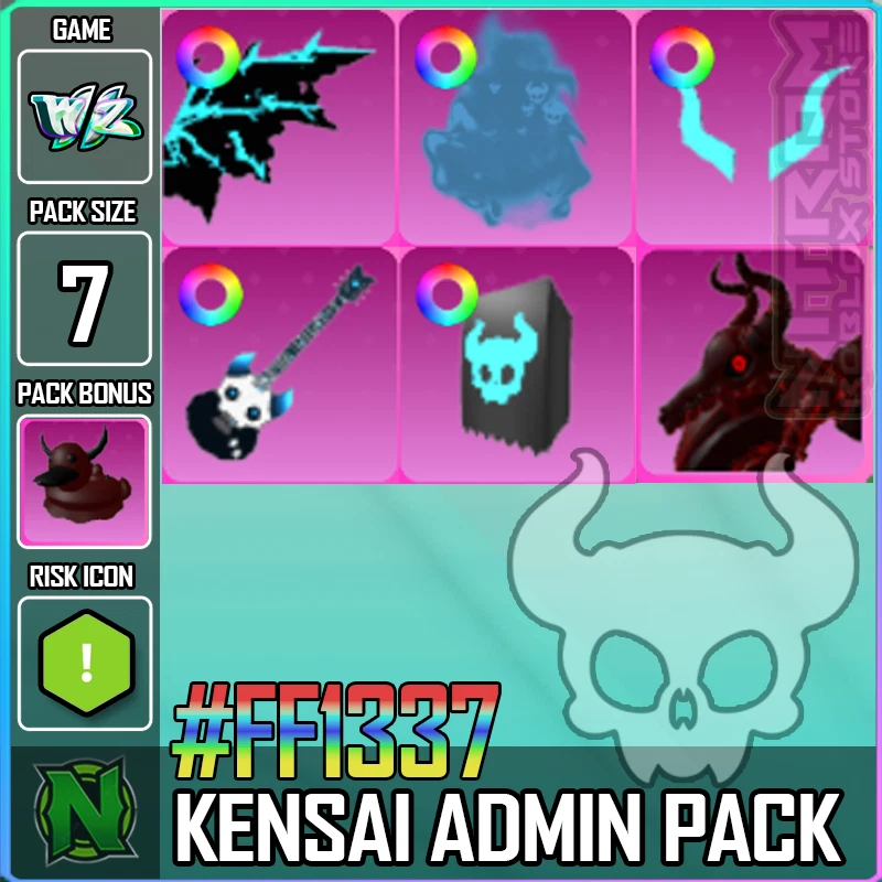 ZERO WEAPON AND ARMOR World Zero WZ - 7 PACK - KENSAI ADMIN EVENT - #FF1337 - PACKBONUS : DUCKY