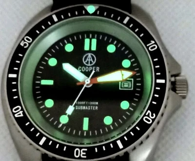 Reloj Pulsera Cooper Submaster 300m Buzos Acero Inoxidable Militar Marina SBS Foto 1 de 4
