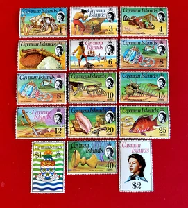 {BRITISH-CAYMAN ISLANDS/SCOTT #180-194/ MLH SET/ XF/ CV $51.00/epictronic/JC} - Foto 1 di 2