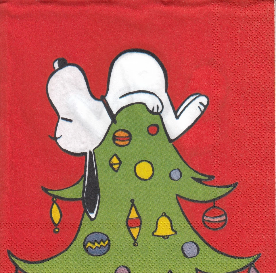 3 Tovaglioli di Carta Lunch Tovaglioli (G4-6) Snoopy - Natale - Immagine 1 di 1