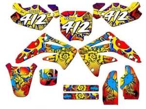 2003-2013 CR 85 ZANY Red Senge Graphics Kit Compatible with Honda - Picture 1 of 10