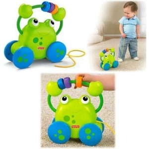 Fisher-Price Growing Baby Pull Along Froggie Developmental Toy New - Picture 1 of 7