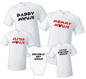 Disney Vacation Minnie Mickey Mouse Birthday Matching T-shirts Party Family Kid - Picture 1 of 12