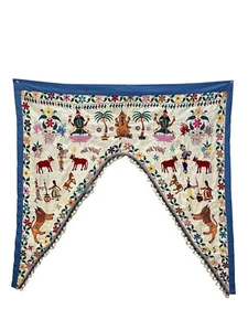 Vintage Antique Embroidered Indian Toran - Picture 1 of 7