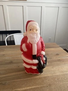 Vintage 1968 Empire Santa Claus Christmas Blow Mold Tabletop 13" FREE SHIPPING - Picture 1 of 12