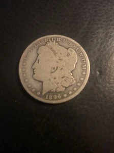 1896 morgan silver dollar  - Picture 1 of 2