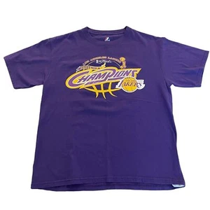 Camiseta Majestic 2009 Finales NBA Campeones LA Lakers Lista Playoffs, Talla L - Imagen 1 de 7