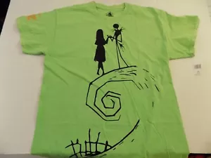 Nightmare Before Christmas T Shirt Adult Large Jack Sally Cotton HTF NOS w/ tag - Picture 1 of 2