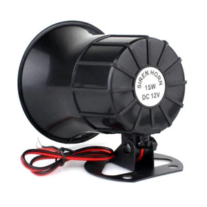 12V Siren Air Horn Speaker Loud Fr Entry Security Alarm PA System Car Auto Truck - Picture 1 of 5