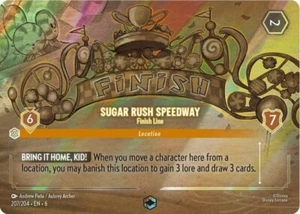 Sugar Rush Speedway Finish Line (Enchanted) Disney Lorcana 207/204 Azurite Sea - Picture 1 of 1