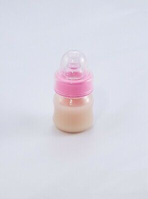2 Ounce Pink Preemie Sealed Reborn Baby Bottle Faux Formula W/NO HOLE NIPPLE • 4.99$