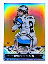 JIMMY CLAUSEN RC 3-CLR JSY PATCH  2010 Bowman Sterling  GOLD REFRACTOR SSP 23/25