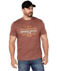 T-shirt graphique homme Wrangler à bruyère Yellowstone Dutton Ranch Bourgogne