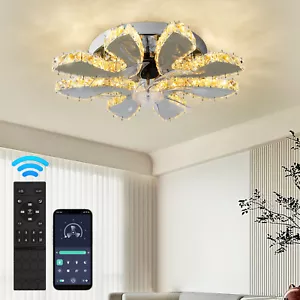 LED Decken Lüfter 6-Stufen Ventilator Leuchte Schlafzimmer Lampe Fernbedienung - Bild 1 von 13